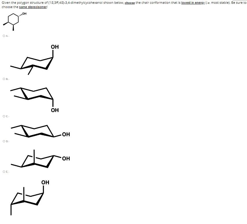 Solved {EFER(a) For yourself, draw the chair-chair | Chegg.com