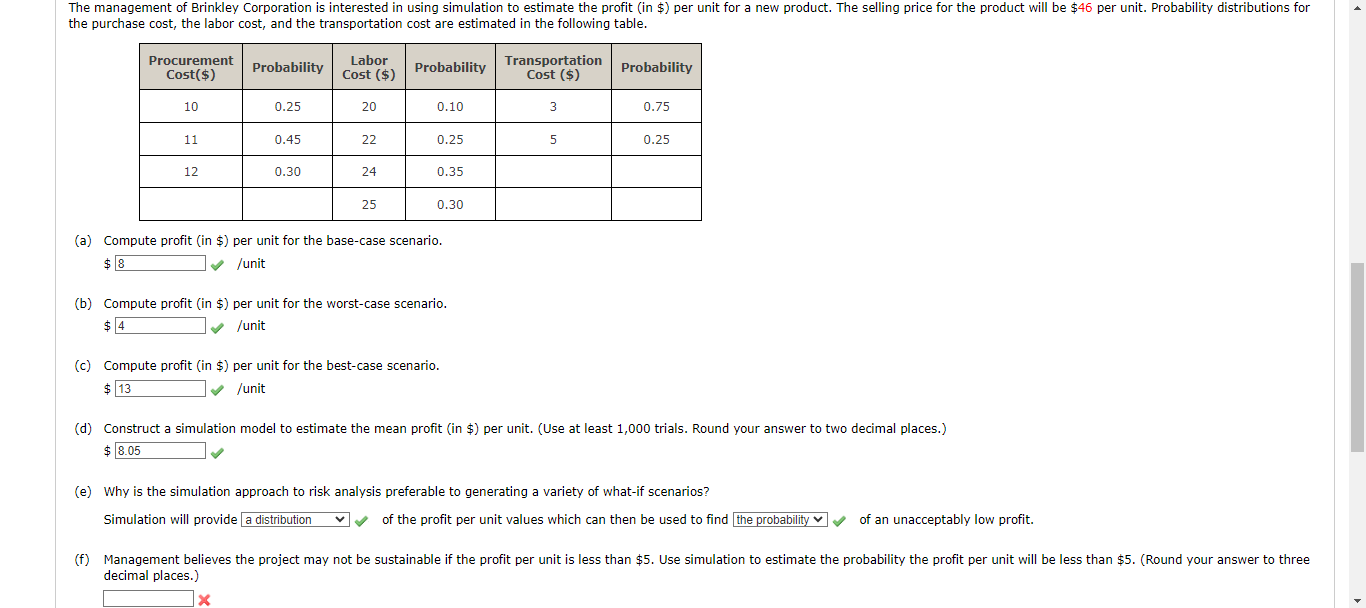 Solved the purchase cost, the labor cost, and the | Chegg.com