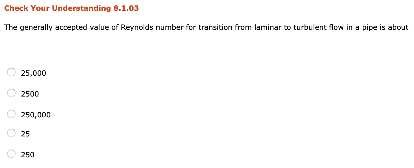 Solved The definitions for Reynolds number for flow in a | Chegg.com