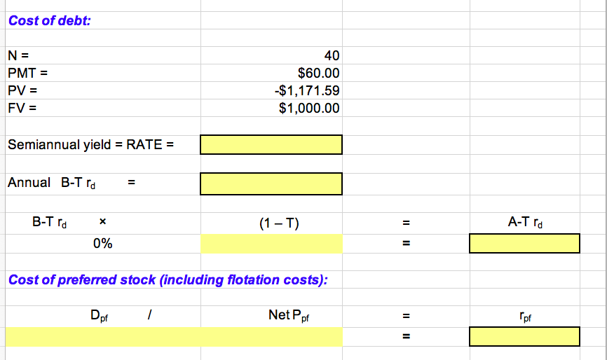 Solved a. Calculate the cost of each capital component,
