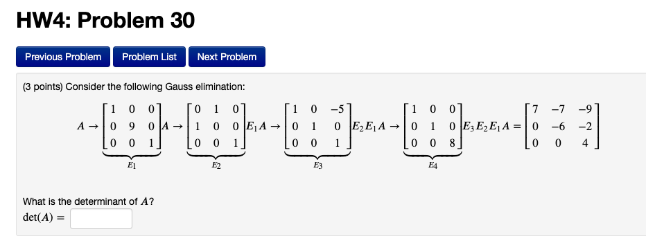 Solved HW4: Problem 30 Previous Problem Problem List Next | Chegg.com