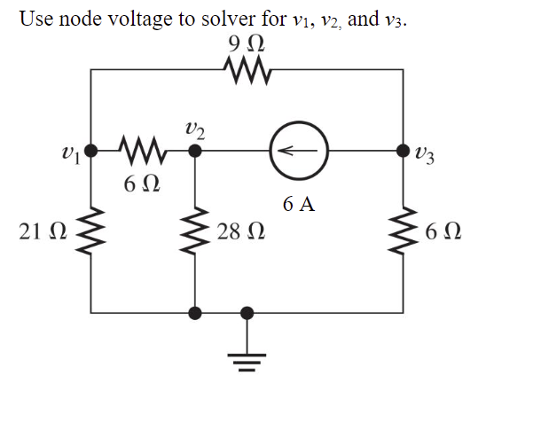 Solved Use Node Voltage To Solve For V1 And V2. Then, Solve | Chegg.com