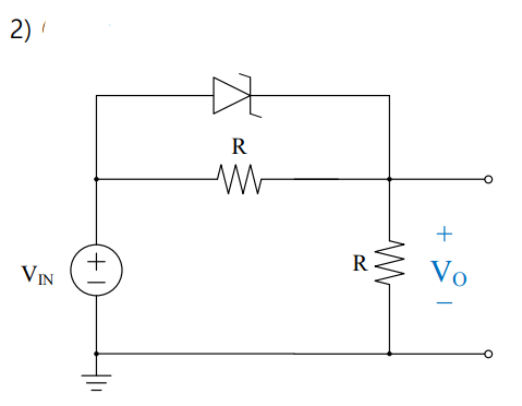 Solved Draw the characteristic curve of the diode circuit | Chegg.com