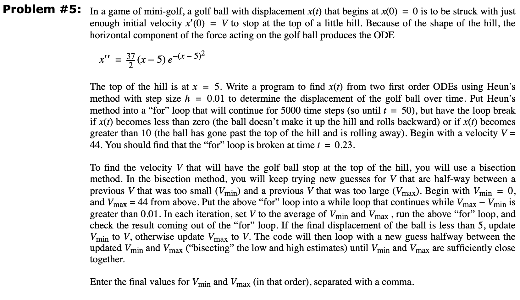 Matlab Question Please Attach Code Used Below In Chegg Com