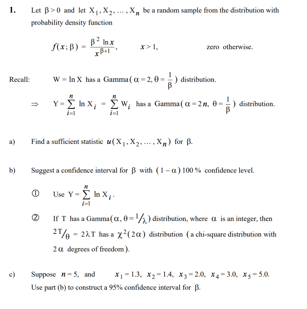 Solved 1 Let Ss 0 And Let X1 X2 Be A Random Sa Chegg Com