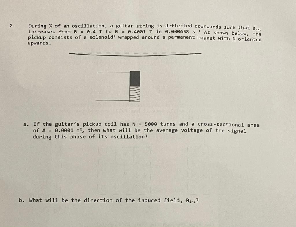 Solved During of an oscillation, a guitar string is