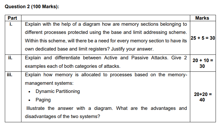 Solved Question 2 (100 Marks): 