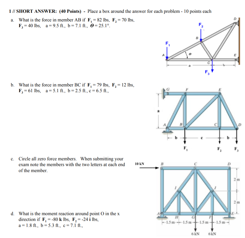 Solved 1 Short Answer 40 Points Place A Box Aroun Chegg Com