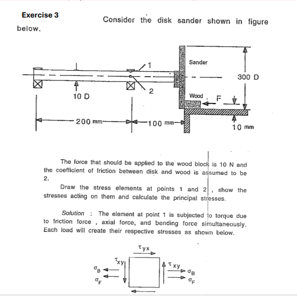 Exercise 3 ﻿below.consider The Disk Sander Shown In 