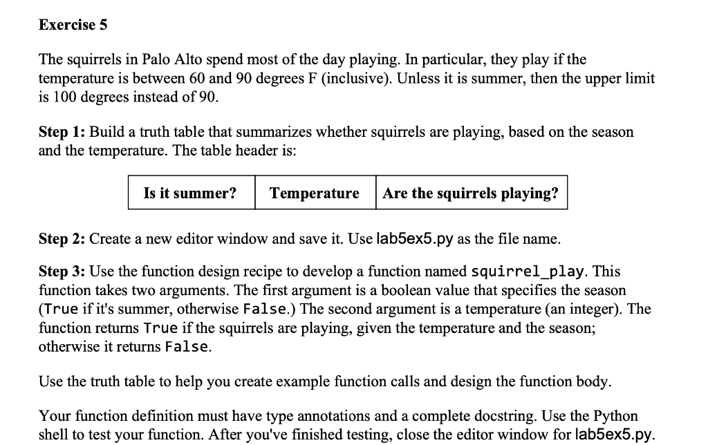 Solved Exercise 5 The Squirrels In Palo Alto Spend Most Of Chegg Com