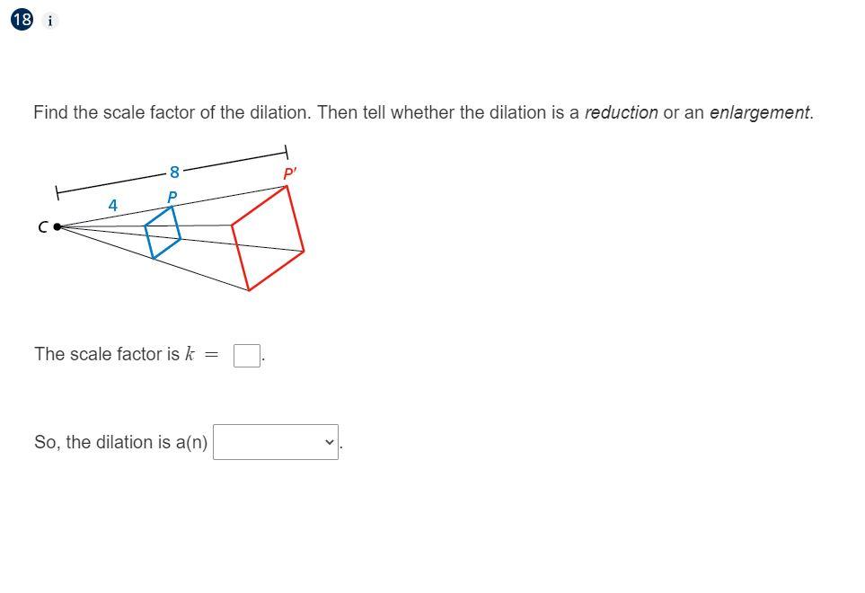 what is the scale factor of the dilation 4 8