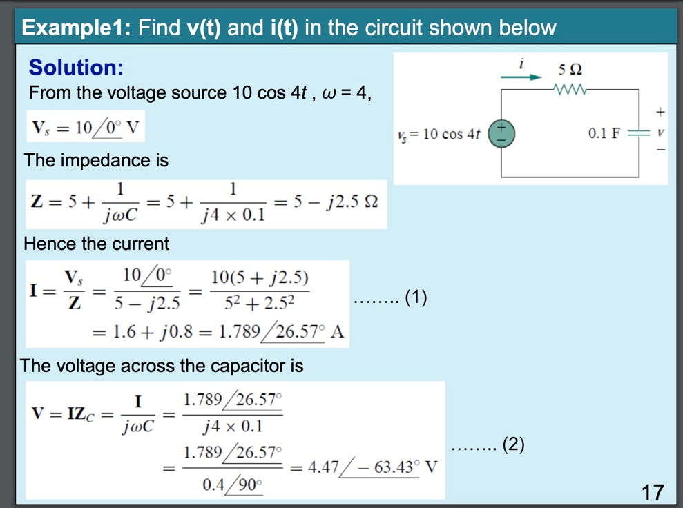 Solved 5 22 0 1 F Example1 Find V T And I T In The C Chegg Com