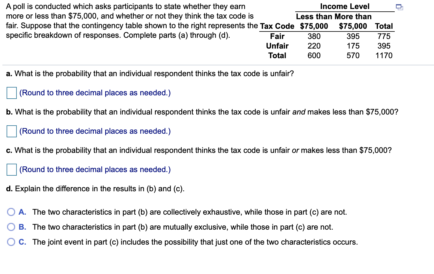 Solved A Poll Is Conducted Which Asks Participants To State | Chegg.com