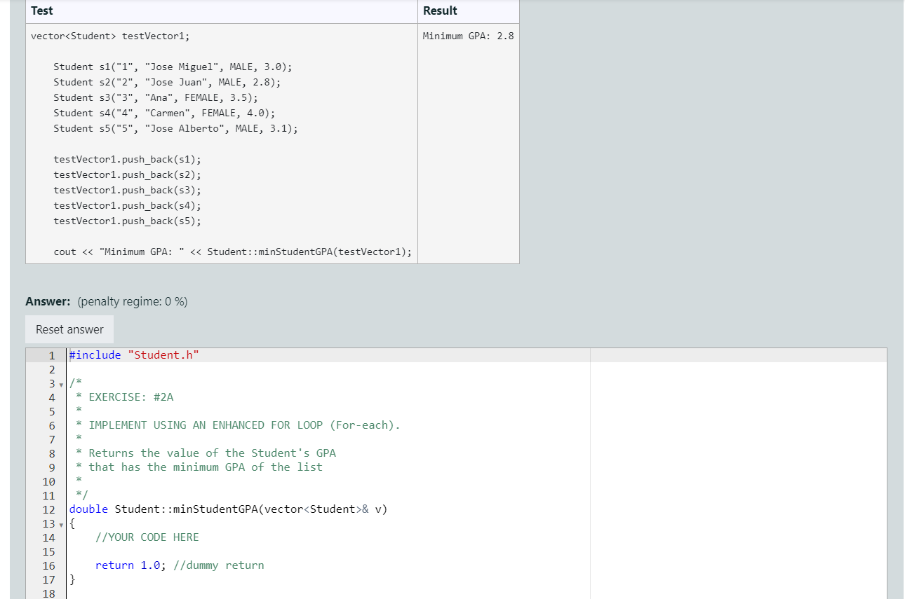 Solved YOU MUST IMPLEMENT IT WITH AN ENHANCED FOR LOOP | Chegg.com