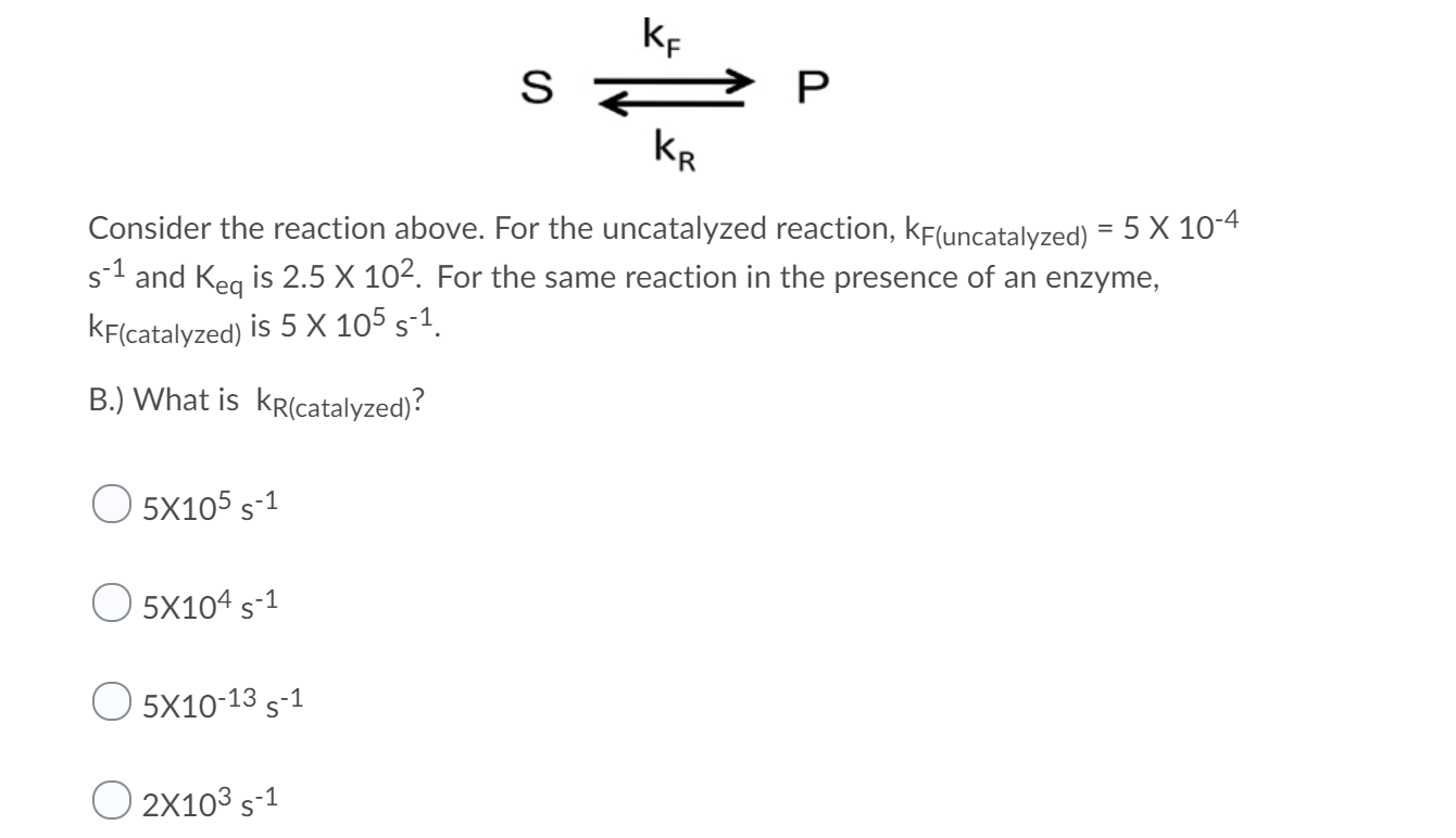Solved S z → P Kg Consider the reaction above. For the