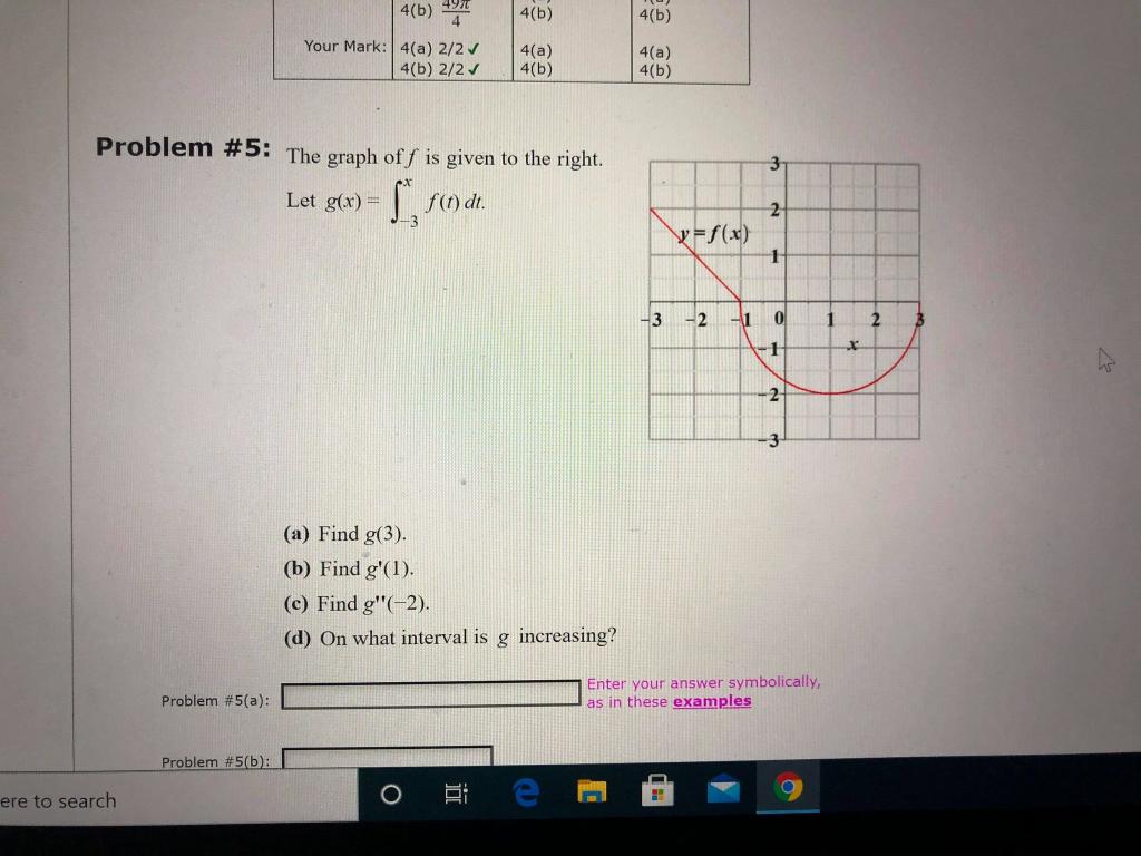 Solved 4(b) 4(b) 4(b) Your Mark: 4(a) 2/2 4(b) 2/2 4(a) 4(b) | Chegg.com