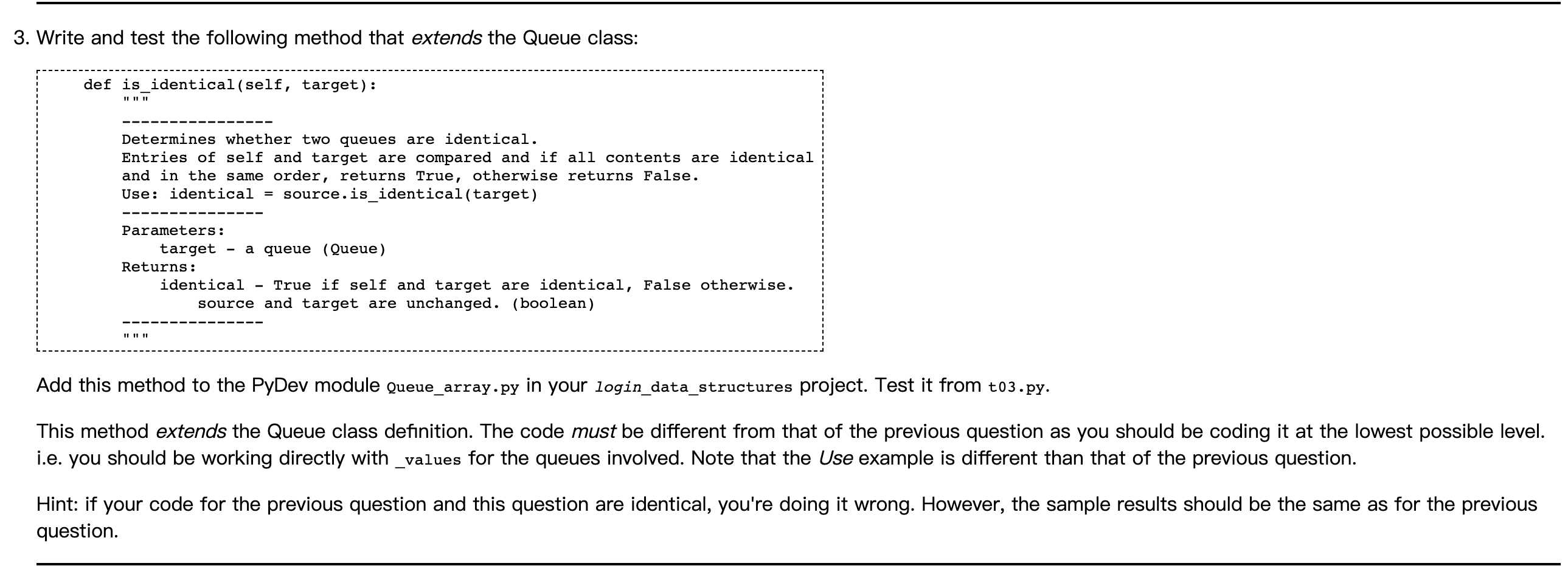 Solved 3. Write and test the following method that extends | Chegg.com