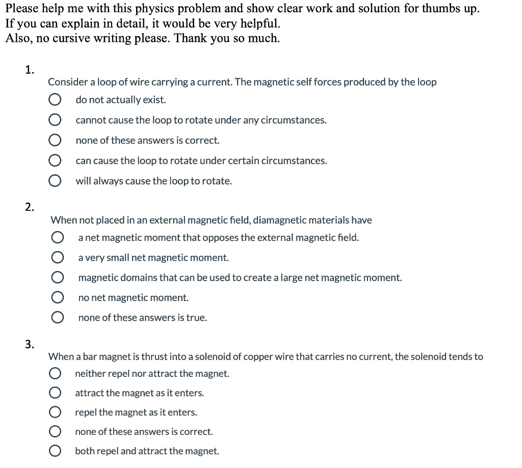 Solved Please help me with this physics problem and show | Chegg.com
