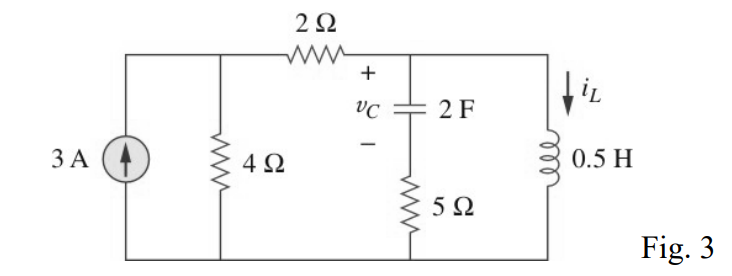 Solved Find vc, iL, and the energy stored in the capacitor | Chegg.com