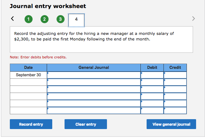 Solved: Journal Entry Worksheet 2 4 Record The Adjusting E... | Chegg.com