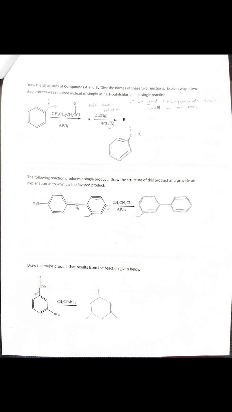 Solved Draw The Structures Of Compounds A And B. Give The | Chegg.com