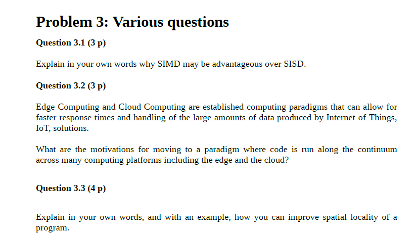 Solved Distributed and Parallel Systems This is all the | Chegg.com