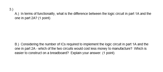 Solved 1.) | A.) Complete The Truth Table For The Following | Chegg.com