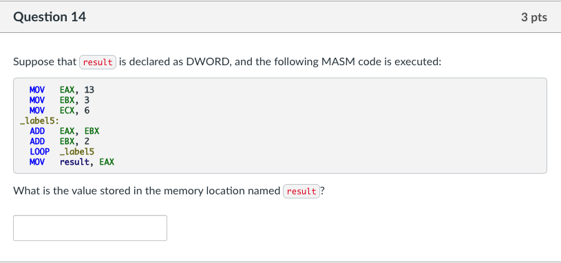 Solved Suppose that is declared as DWORD, and the following | Chegg.com
