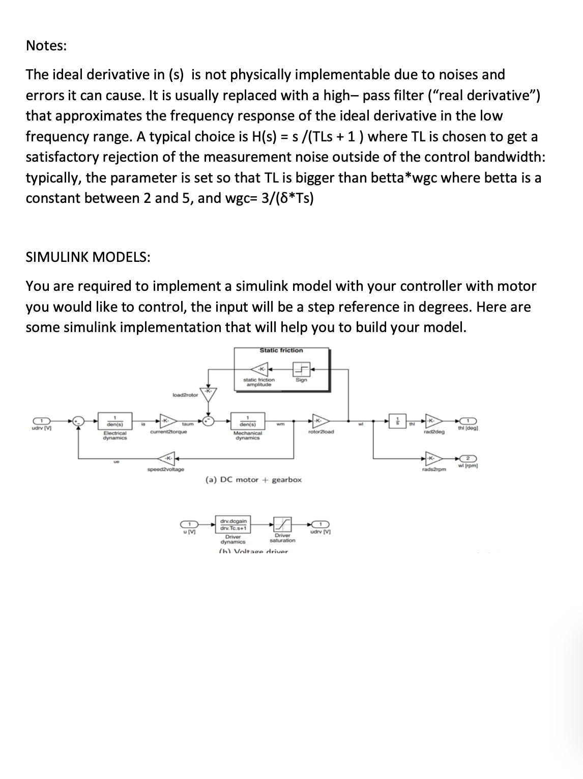 Solved The goal of this project is to design a position PID | Chegg.com