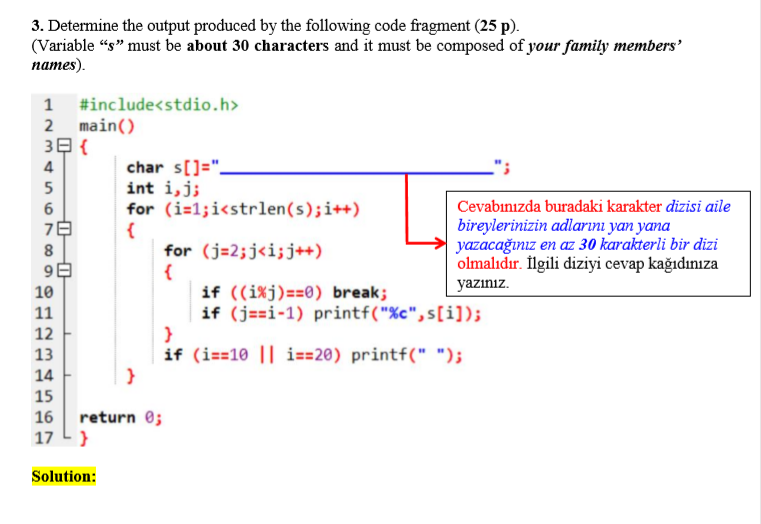 Solved 3. Determine the output produced by the following | Chegg.com