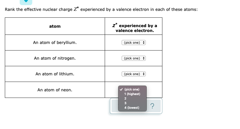 Beryllium Valence Electrons