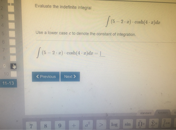 Solved Evaluate the indefinite integral integral (5 - 2 | Chegg.com