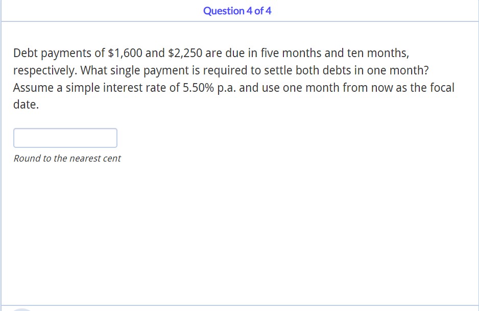 solved-debt-payments-of-1-600-and-2-250-are-due-in-five-chegg