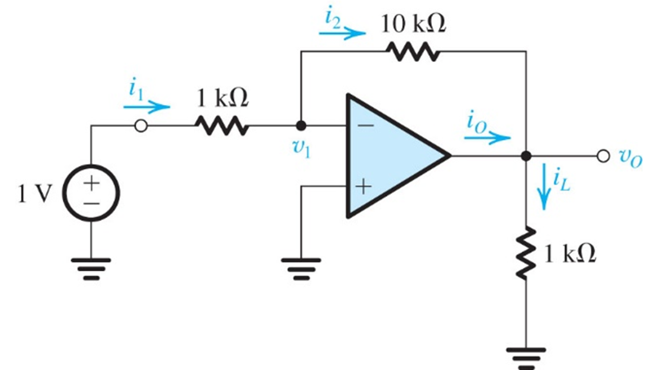 Solved 1) What is the value of the voltage at the negative | Chegg.com