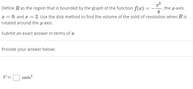 Solved Define \\( R \\) as the region that is bounded by the | Chegg.com