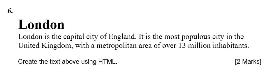 Solved London London is the capital city of England. It is | Chegg.com