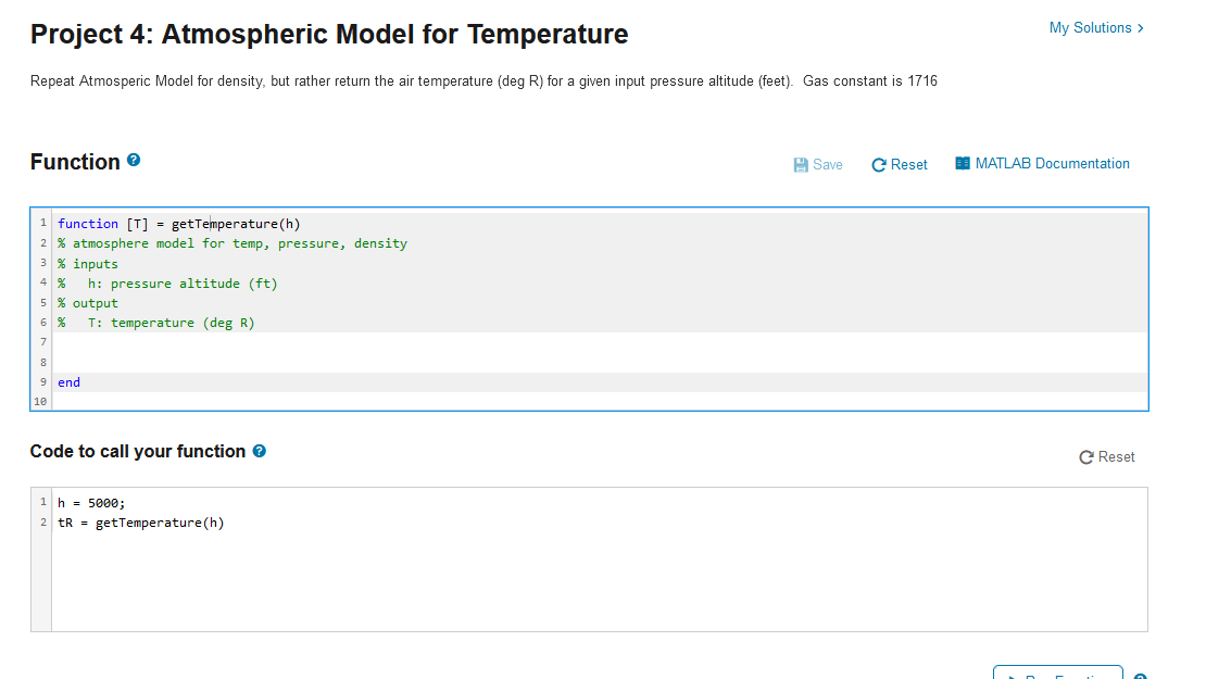 Solved Project 4: Atmospheric Model for Temperature Repeat | Chegg.com