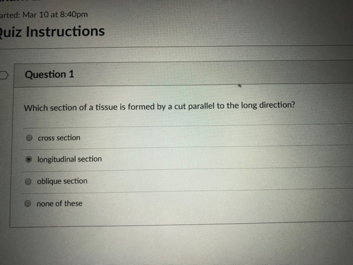 Solved arted: Mar 10 at 8:40pm uiz Instructions Question 1 | Chegg.com