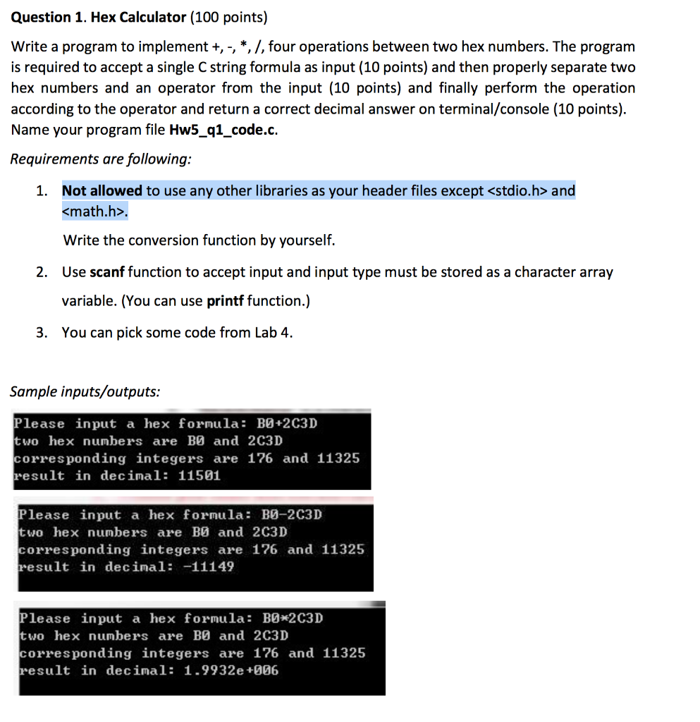 Solved solve this question by c language and explain how to | Chegg.com