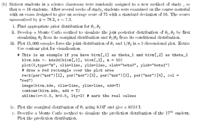 Solved 3. Bivaraite Normal Distribution: A random sample y = | Chegg.com