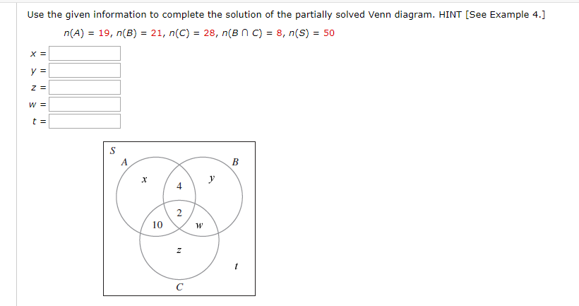 Solved Use the given information to complete the solution of | Chegg.com