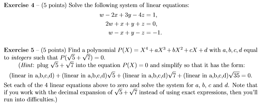 Solved Linear Algebra: Please answer those questions step | Chegg.com