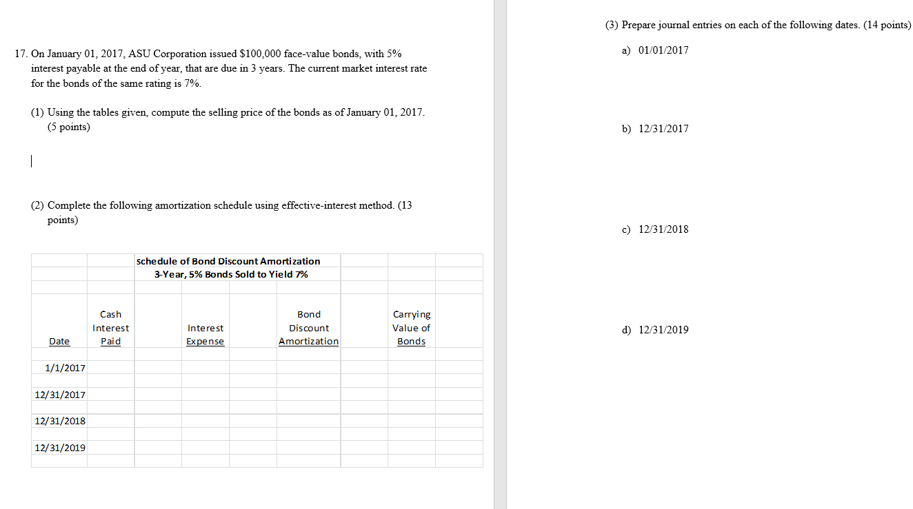 Solved (3) Prepare Journal Entries On Each Of The Following | Chegg.com