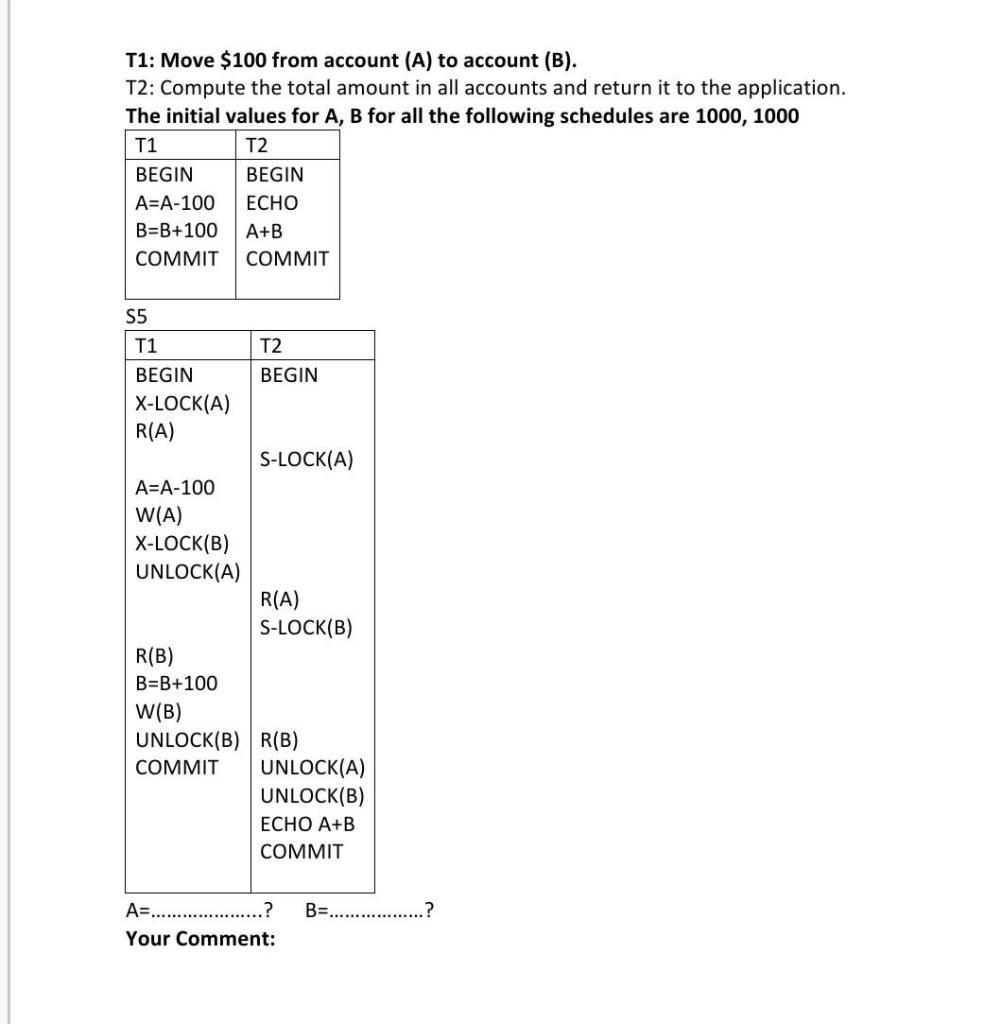 Solved Short answer, please I want Value A And Value B And a