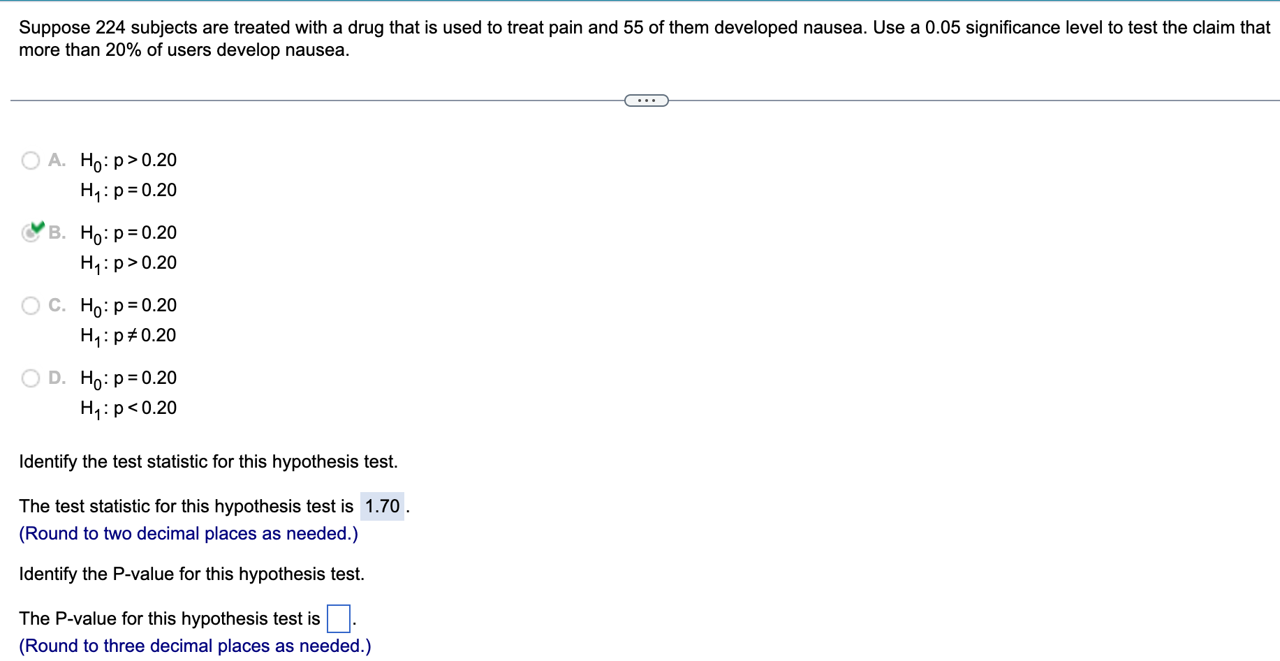 Solved Suppose 224 subjects are treated with a drug that is | Chegg.com