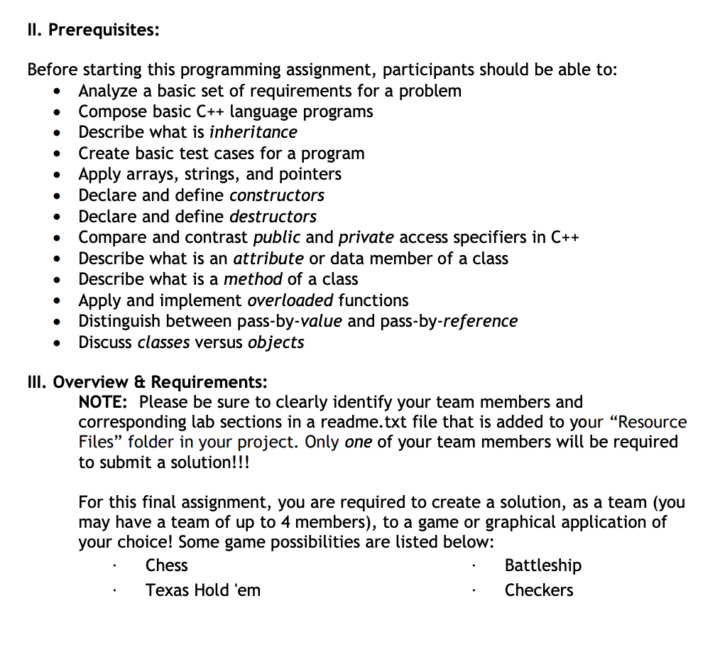 Solved Prerequisites Before you begin this assignment