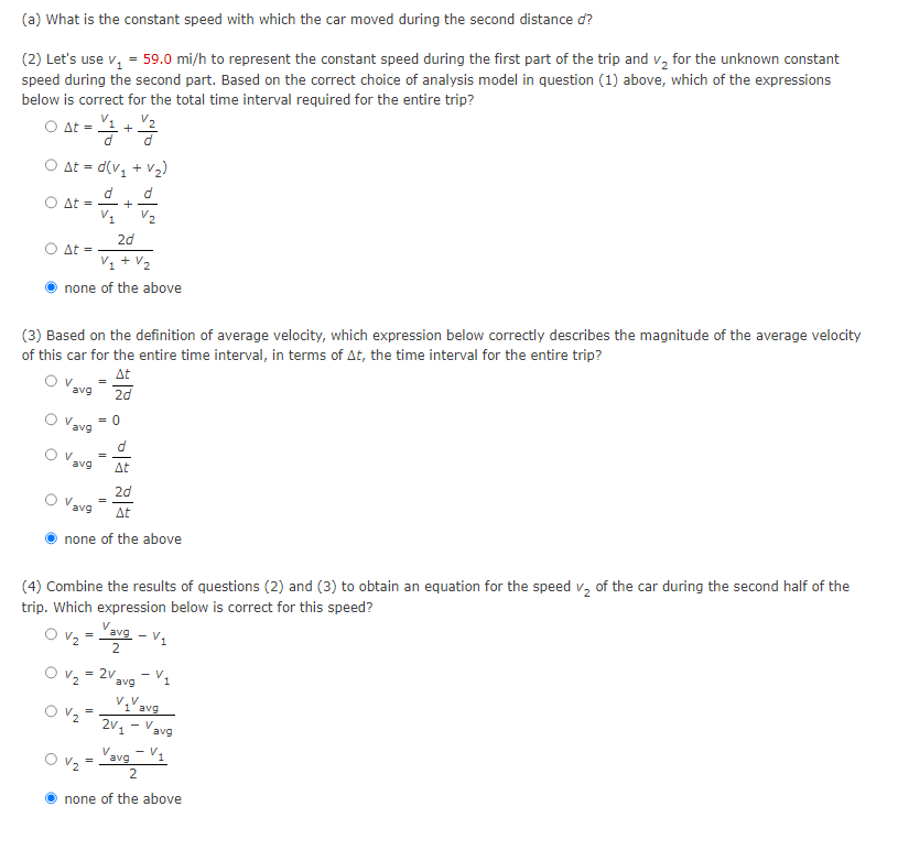(a) What is the constant speed with which the car | Chegg.com