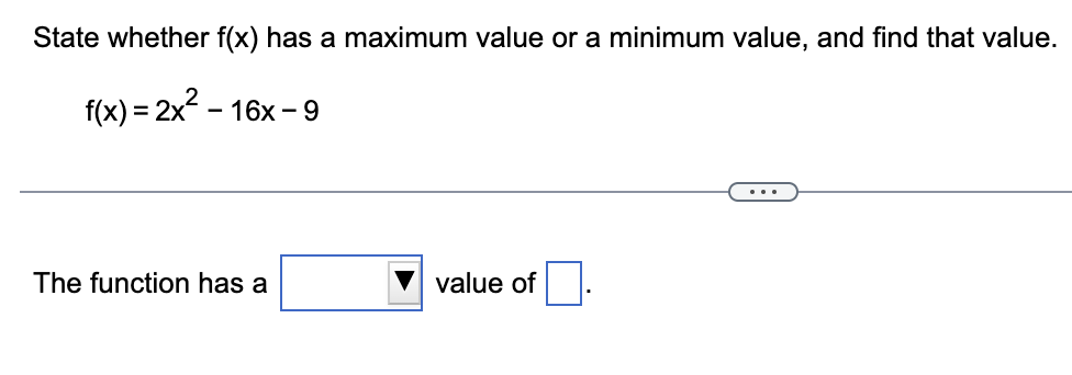 find the minimum value of the function f x x2 5x 6