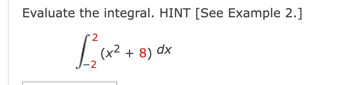 Solved Evaluate the integral. HINT [See Example | Chegg.com
