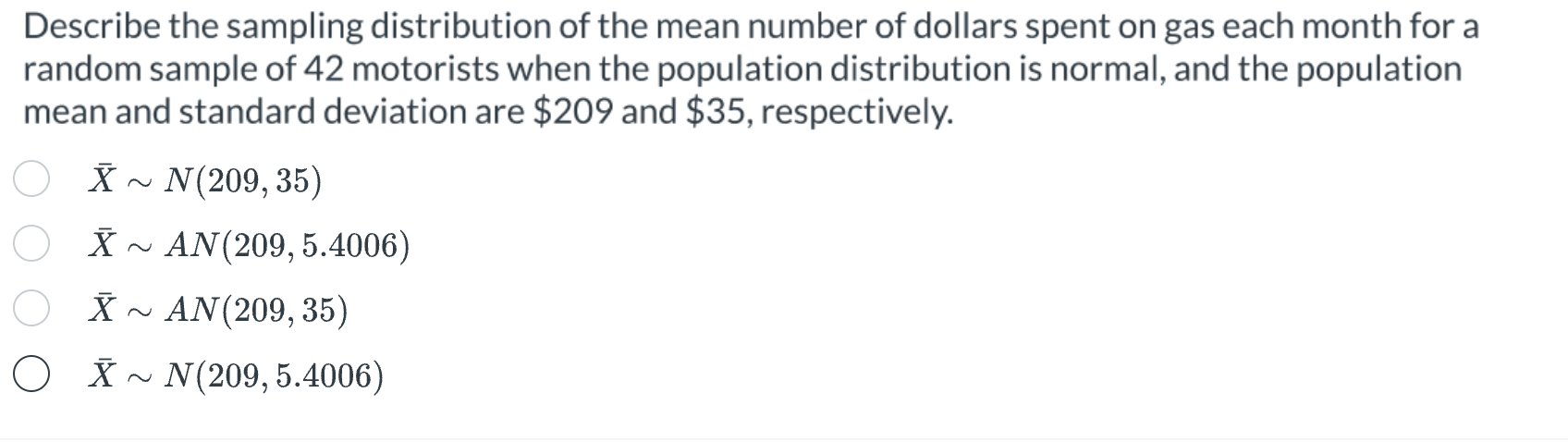 Solved Describe the sampling distribution of the mean number | Chegg.com